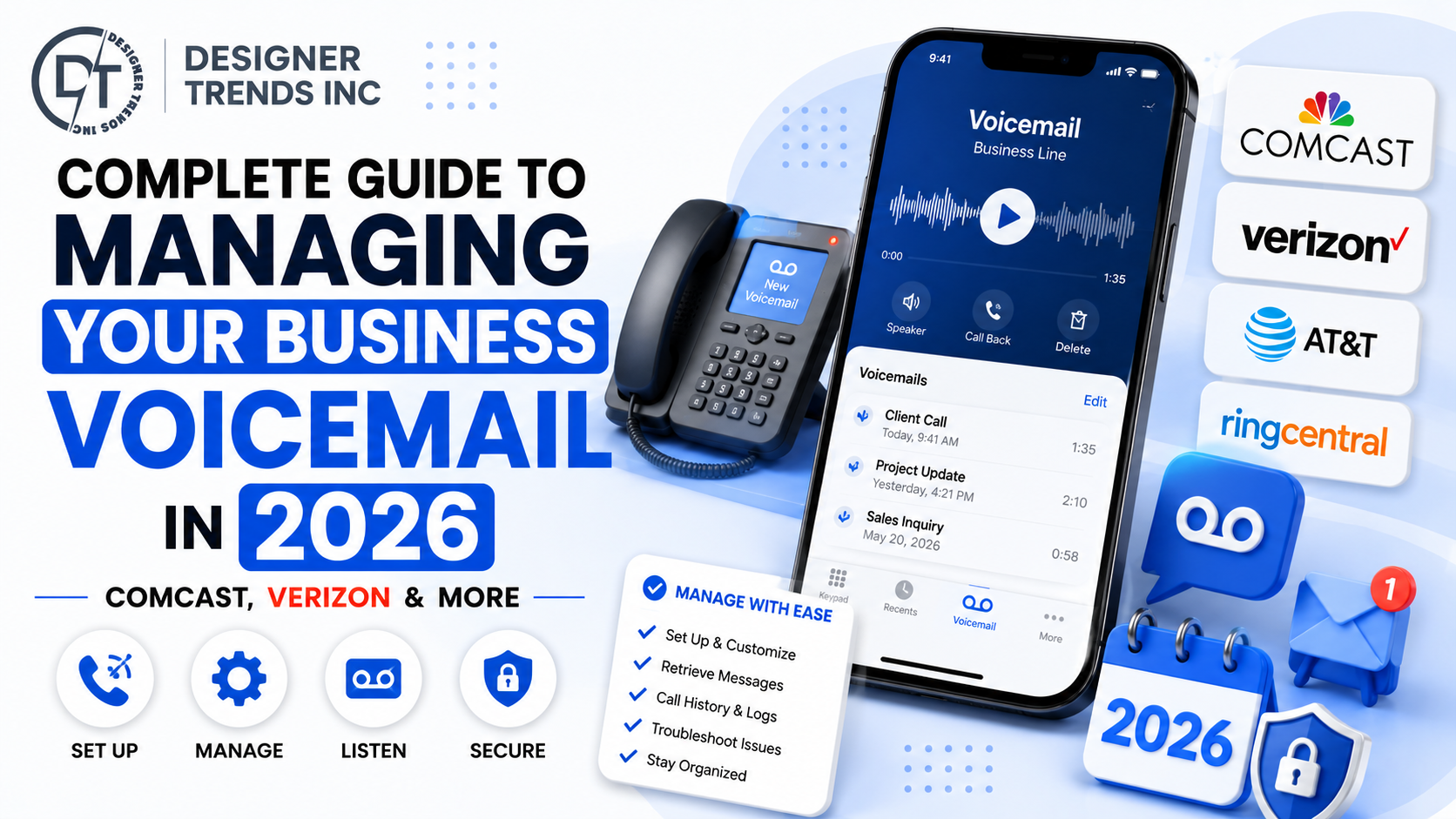 Complete Guide to Managing Your Business Voicemail in 2026 (Comcast, Verizon & More)